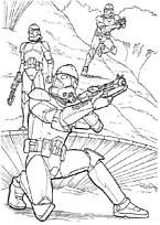 coloriage star wars l armee des clones